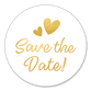 Save The Date - gouden tekst