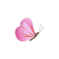 Sluitzegel vlinder roze
