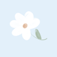 Witte bloem jongen