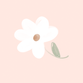Witte bloem meisje