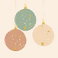 Trendy kerstballen met goud