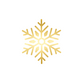 Sneeuwvlok grafisch wit goud