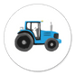 Sluitzegel tractor blauw