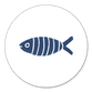 Sluitzegel visje donkerblauw