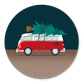 VW-Bus Weihnachten 2