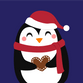 sluitzegel pinguin kerst