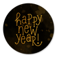 Nieuwjaar happy new year typografie goud