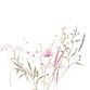 Sluitzegel veldbloemen roze