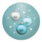 Kerstballen turquoise K