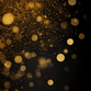 Gouden bokeh glitter op zwart