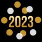 2023 - confetti zwart