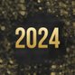 2024 - zwart goud bokeh