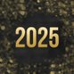 2025 - zwart goud bokeh