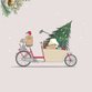 Kerstkaart bakfiets