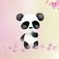 Geboren - Panda op roze