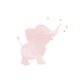 Sluitzegel watercolor olifant roze