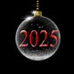 Kerst - kerstbal glas 2025