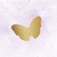 Lentefeest watercolor lila vlinders goud