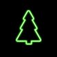 Neon kerstboom