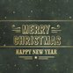 Merry christmas - groen vintage