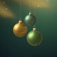 kerstballen goud groen