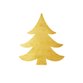 Sluitzegel kerstboom icoon goud