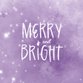 Sluitzegel merry and bright paars