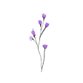 Sluitzegel paars bloemetjes lavendel