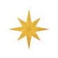 Sluitzegel piek goud ster
