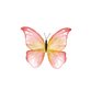 Sluitzegel vlinder waterverf roze