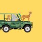 Sluitzegel jeep geel jaguar