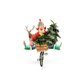 kerstboom op fiets