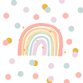 Kinderfeestje regenboogjes en confetti