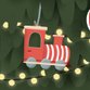 Kerstkaart nostalgisch voertuigjes kerstboom