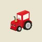 Kinderfeestje tractor rood