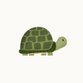 Geboorte schildpad groen