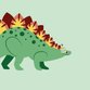 Sluitzegel stegosaurus