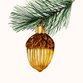 Kerst eikelornament