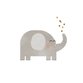 sluitzegel olifant met confetti