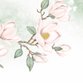 Uitnodiging - roze magnolia