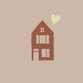 Huis silhouet verhuiskaart