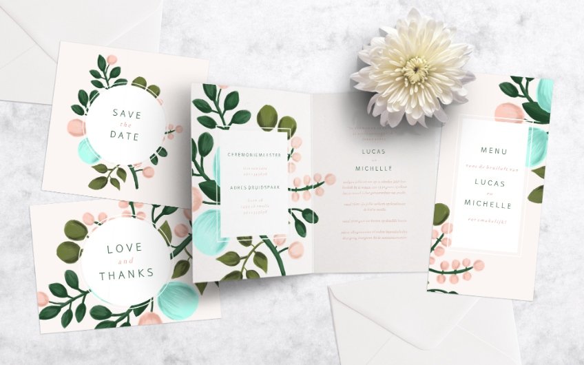 Pastel bloemen