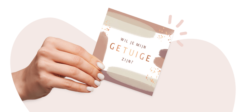 Wil jij mijn getuige zijn? Getuige trouwkaarten | Kaartje2go