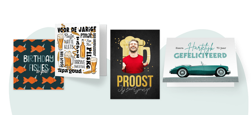 Verjaardagskaart voor man maken en sturen | Kaartje2go