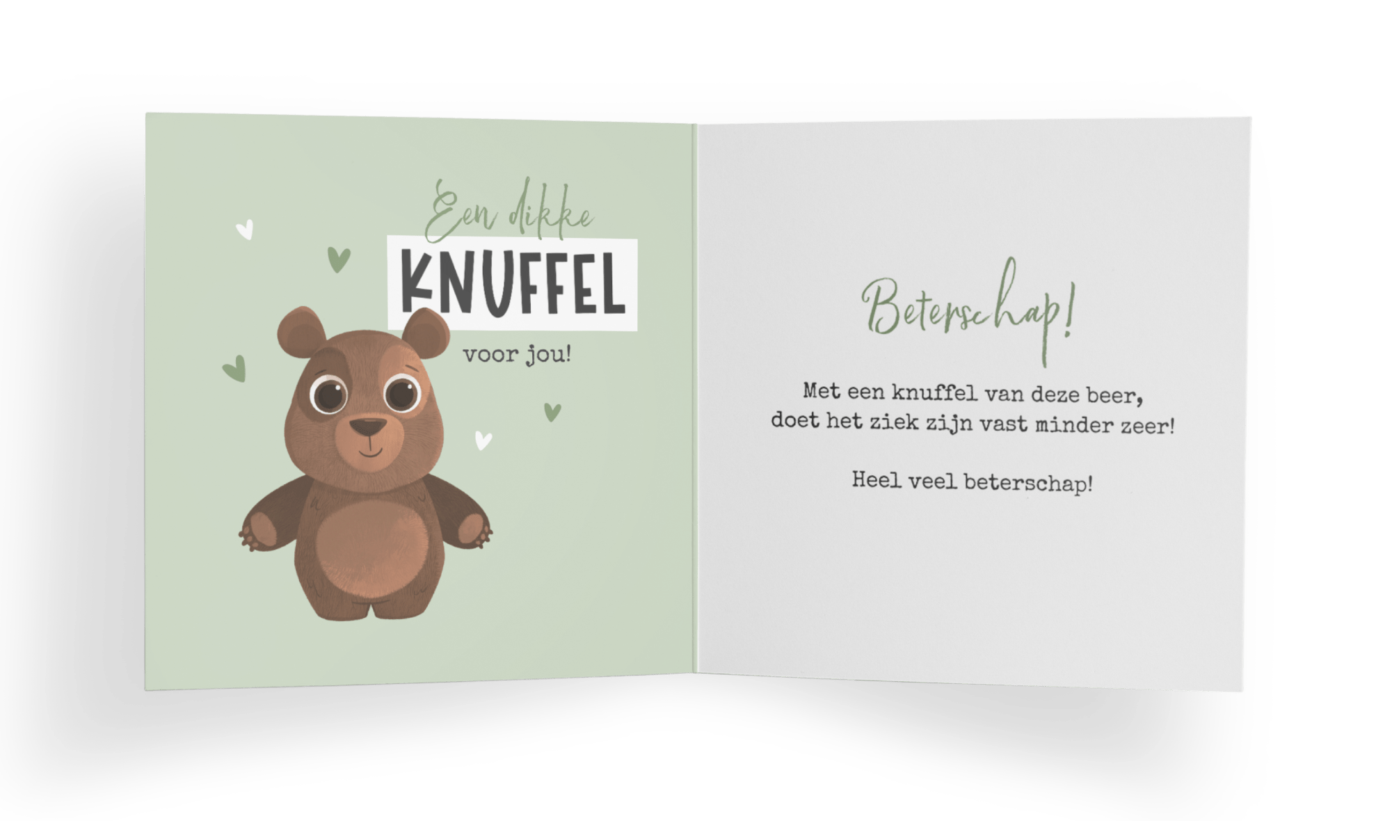 Voorbeeldteksten voor op beterschapskaarten