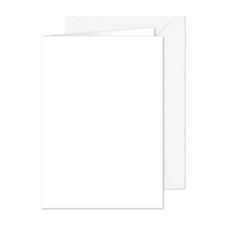 Blanco rechthoekige kaart voor een eigen ontwerp