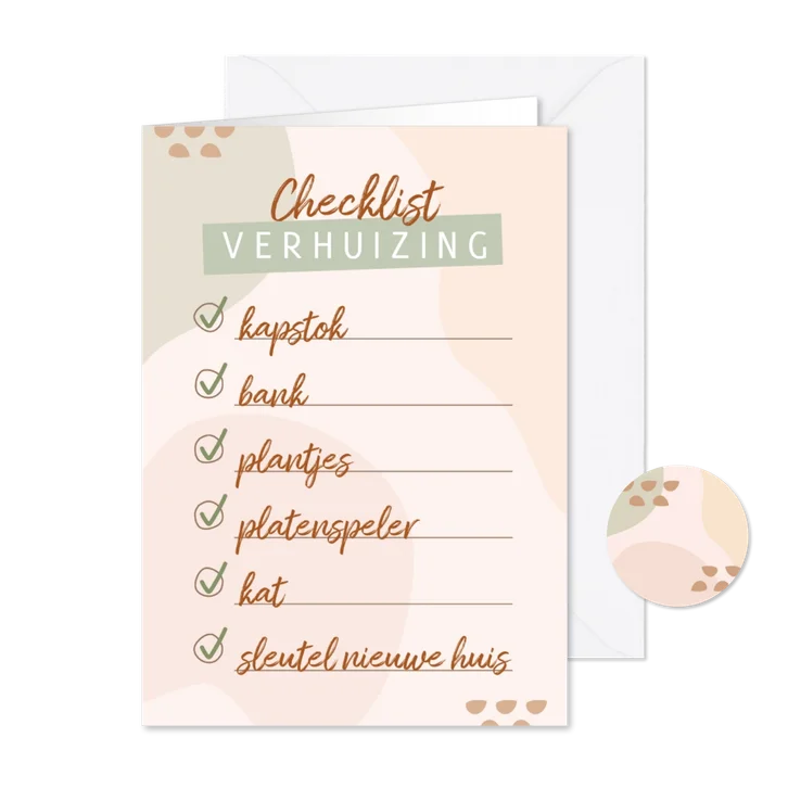 Adreswijziging verhuischecklist