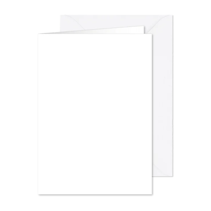 Blanco rechthoekige kaart voor een eigen ontwerp