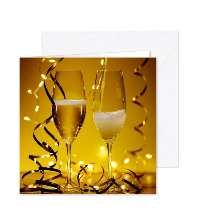 Champagne bubbels met slingers