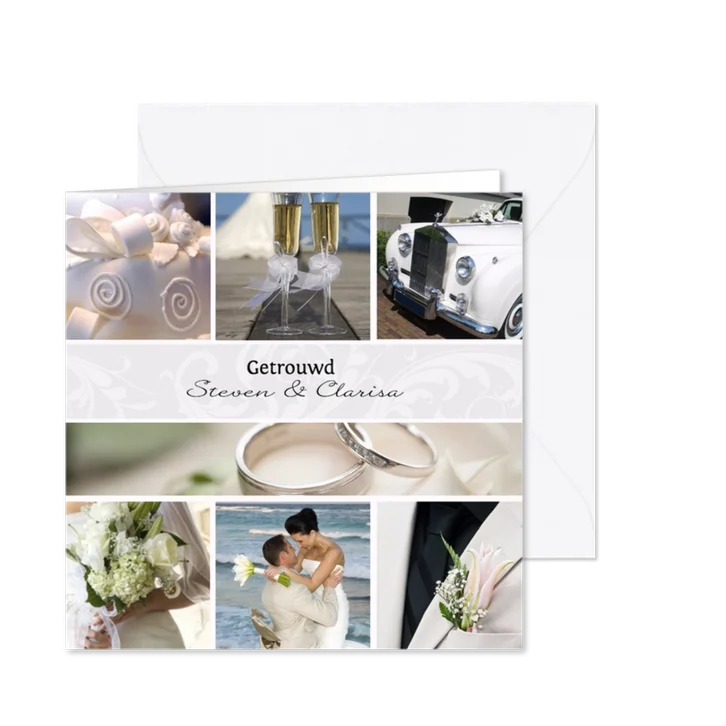 Collage Trouwen 7 foto's - BK